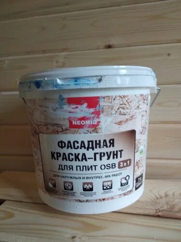 Фасадная краска грунт для плит osb neomid. Краска грунт для осб плит. грунт краска для осб. краска для плит osb neomid 1кг. грунт neomid для плит osb 7кг.