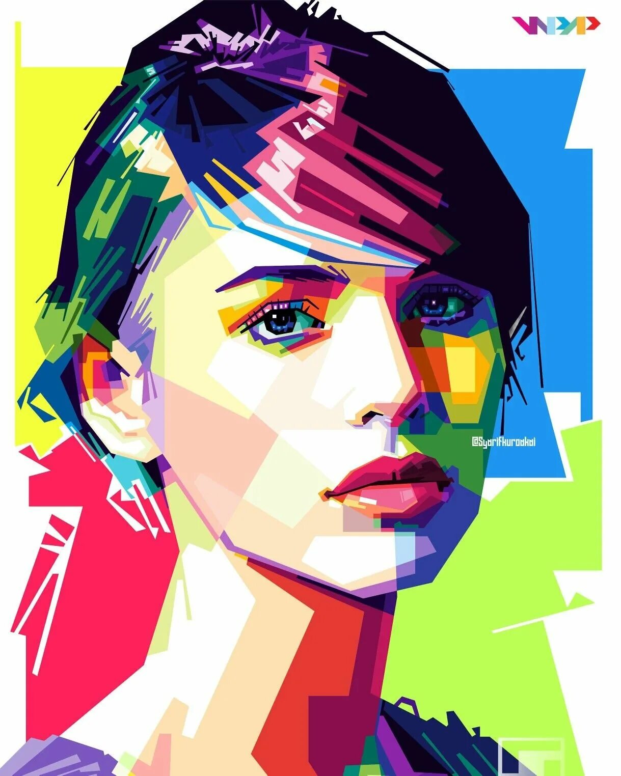 Иллюстратор арт. WPAP портрет. WPAP Emma Watson. Стиль поп арт портрет WPAP. Портрет в стиле WPAP.