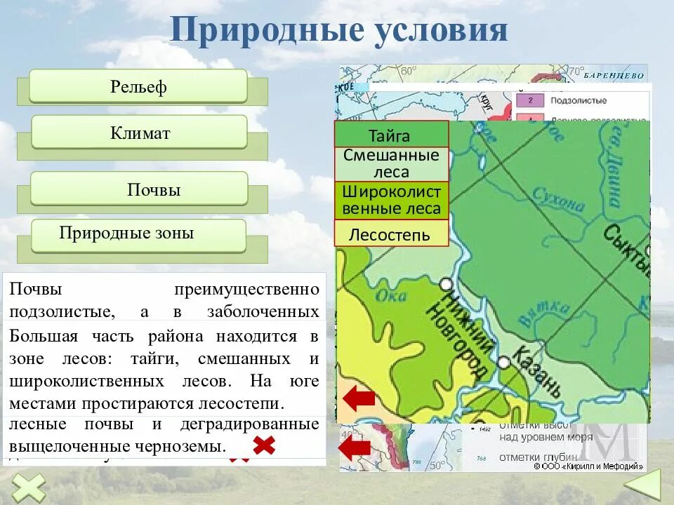 Природные районы рельеф климатические особенности