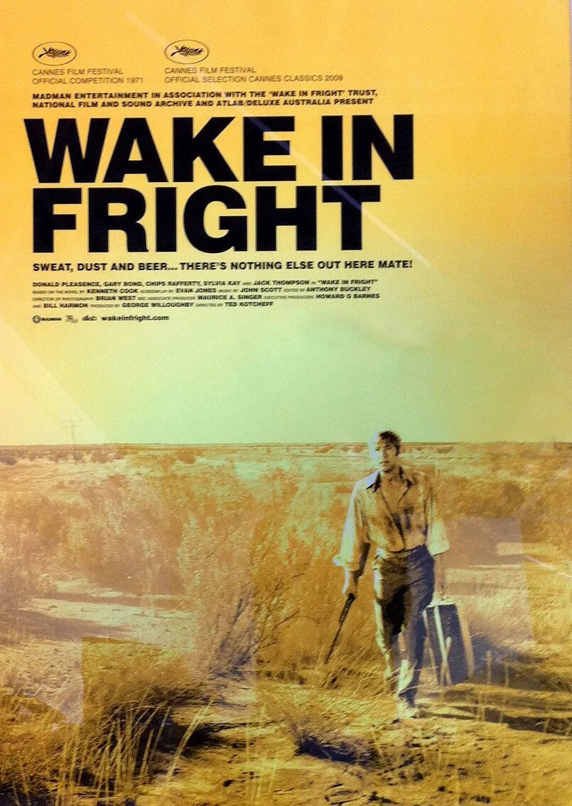 Опасное пробуждение. Wake in Fright 1971. Wake in Fright 2017 poster.