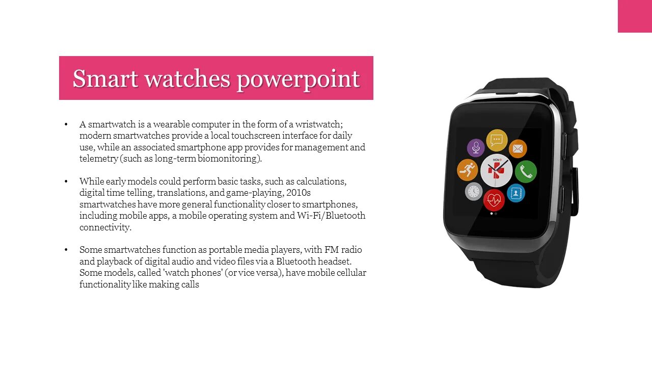 Часы POWERPOINT. Часы для презентации POWERPOINT. SMARTWATCH Creative SMD Design. Питание процессора смарт часов.