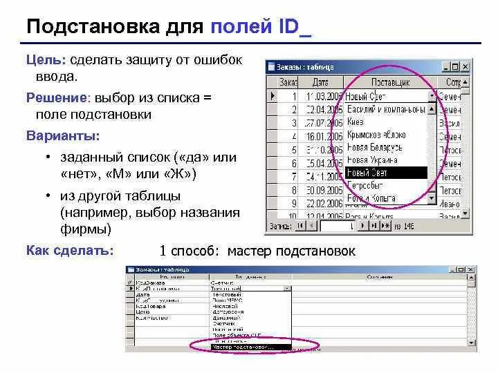 База данных подстановка. Подстановка данных в access. Поле подстановки в access. Таблица подстановки в аксесс. Подстановка в access
