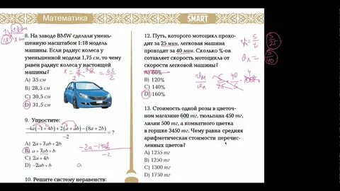 Ниш тест математика