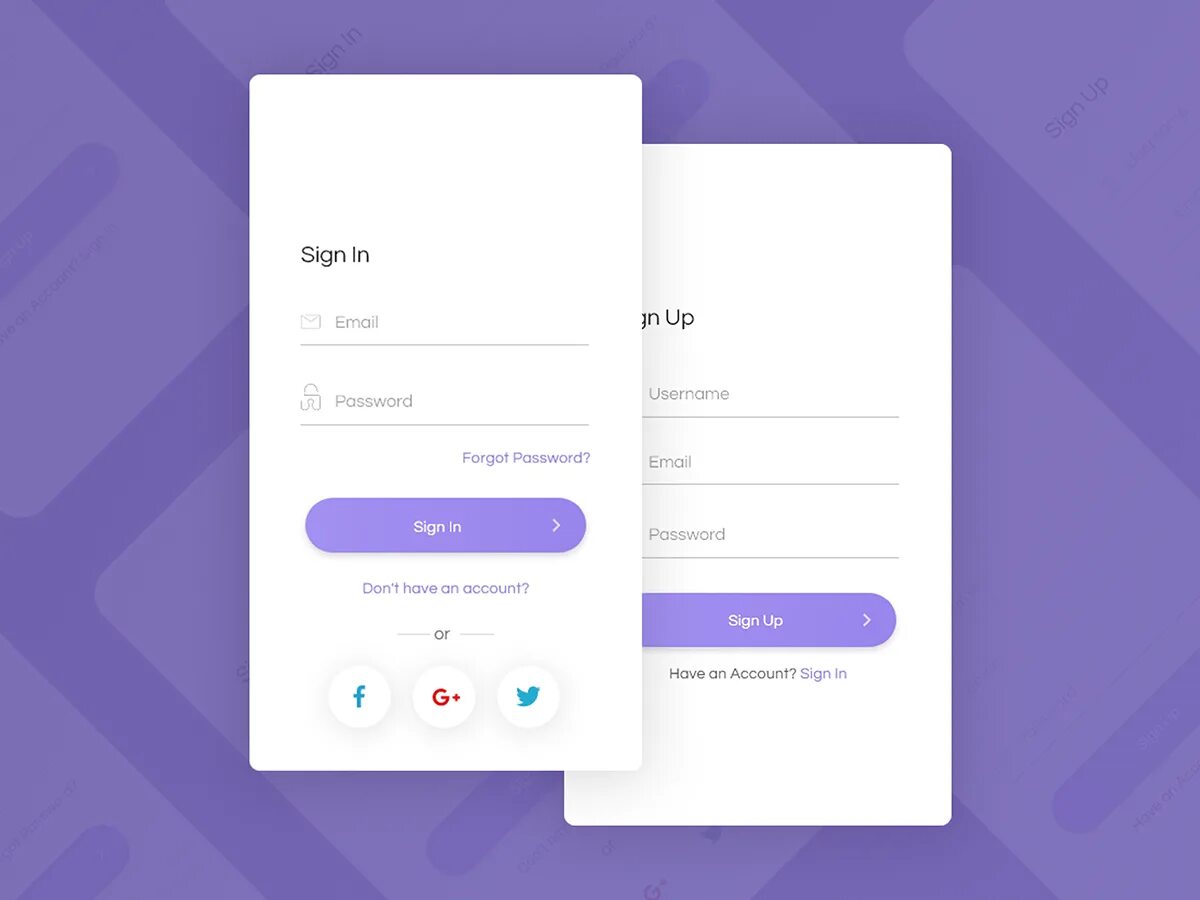 Sign up code