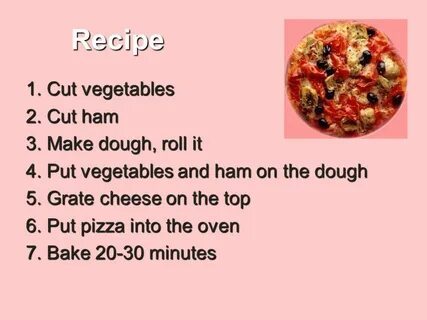 Recipe перевод