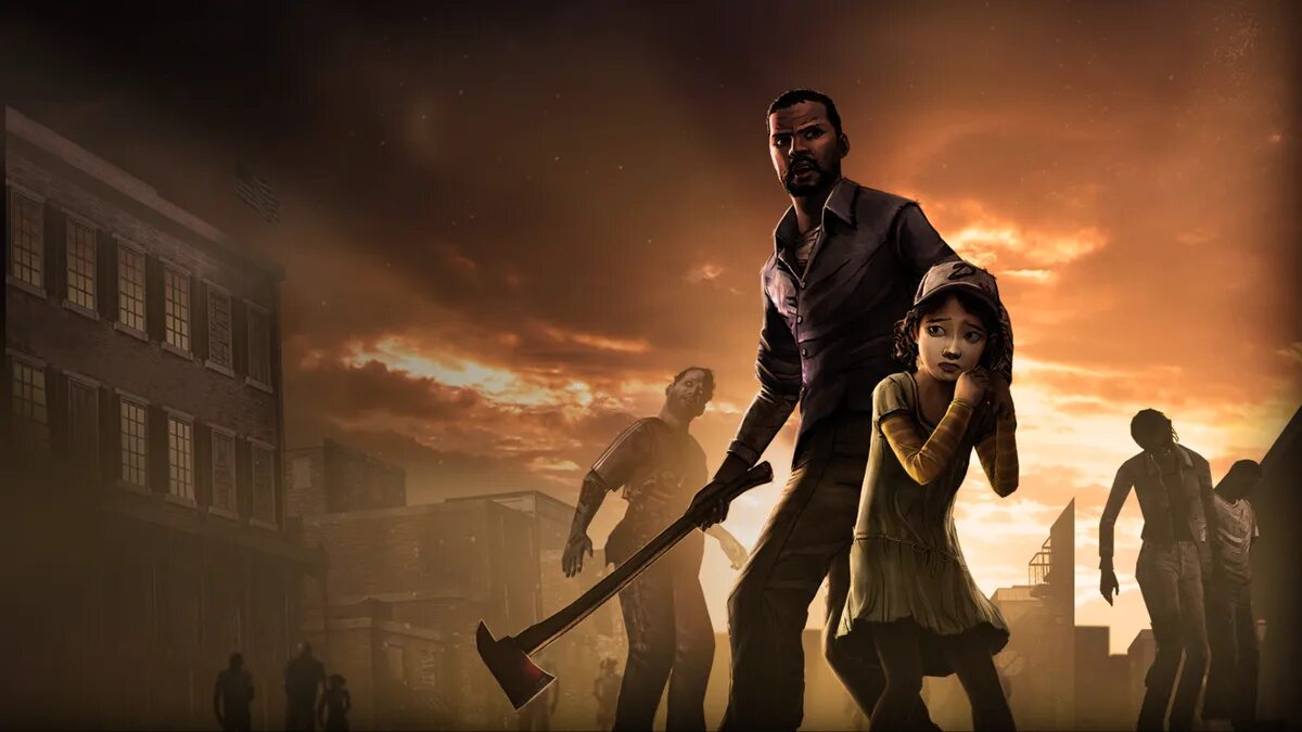 Definitive series. Ходячие мертвецы игра 1 сезон. Волкинг дед 1 сезон игра. Постер the Walking Dead Telltale.