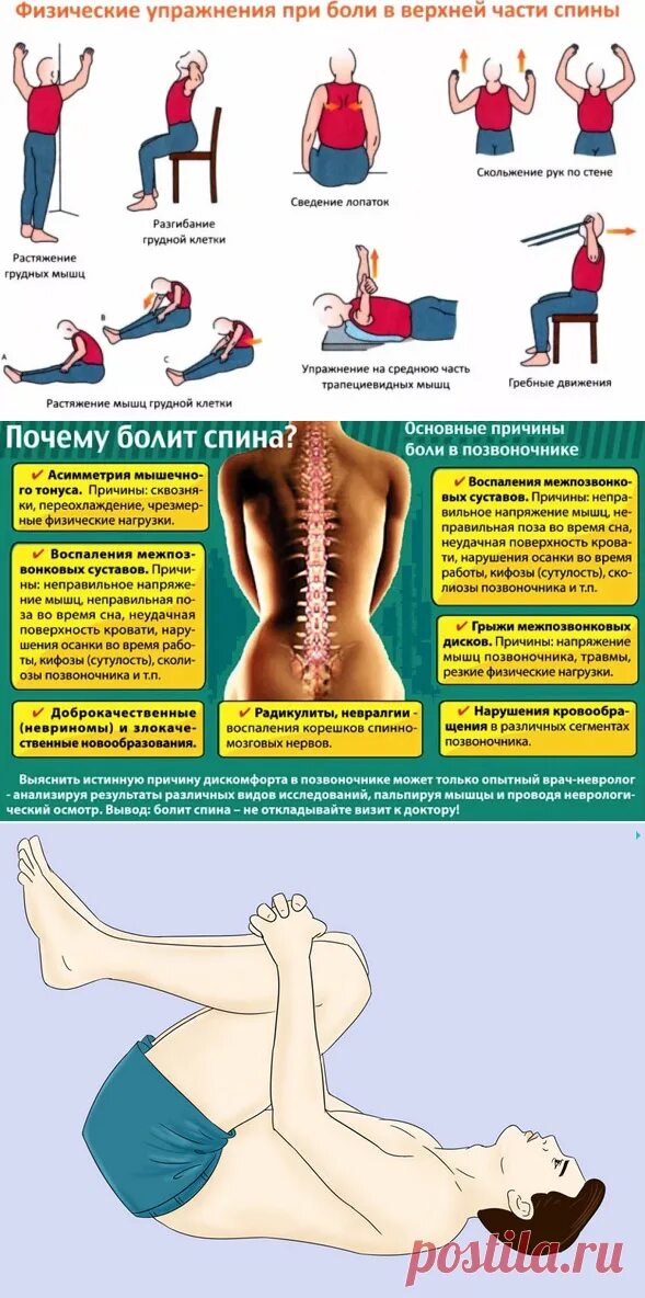 Долго болит позвоночник. Болит спина. Упражнения при болях в позвоночнике. Упражнения если болит спина. Упражнения если болит поясница.