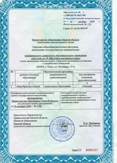 Свидетельство о государственной аккредитации свидетельствует о