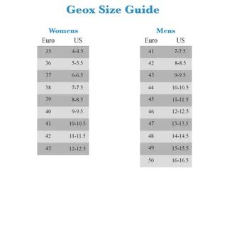 Geox размерная