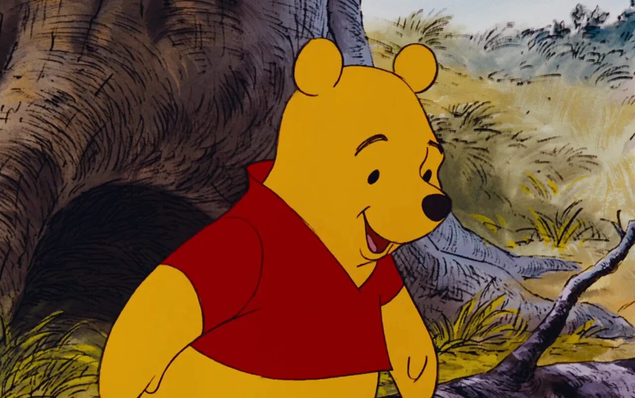 Honey winnie. Злой винни пух арт. Винни пух у зеркала. Винни пух бокс. Винни пух лежит.