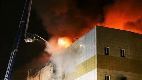 Пожар в торговом центре вишня