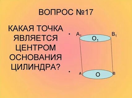 Верхнее основание цилиндра это