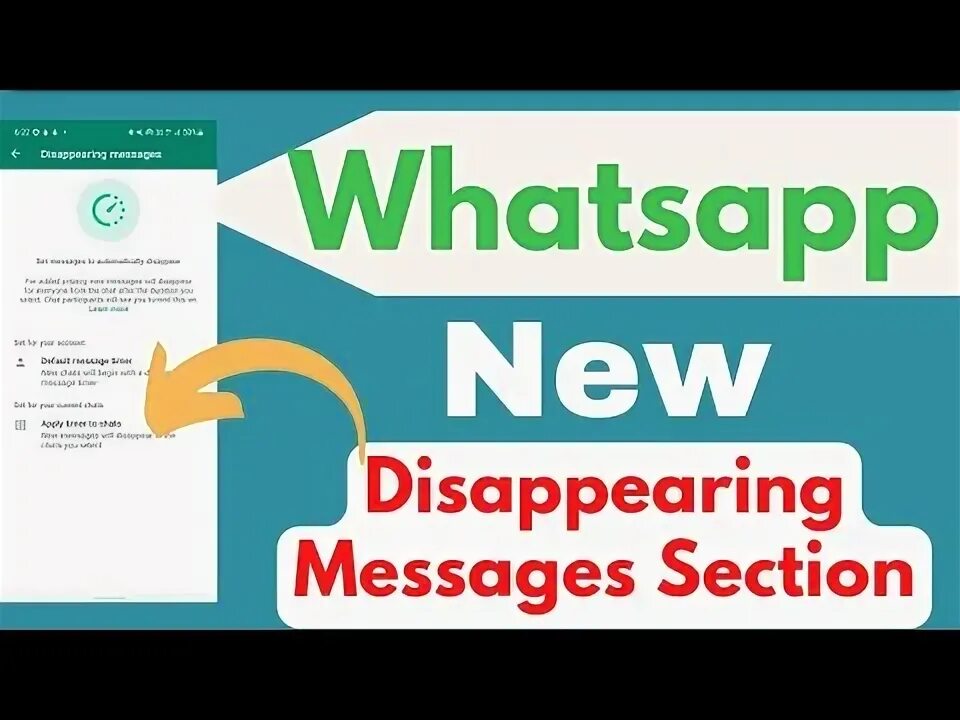Message section. Message section