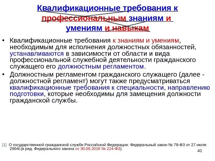 Квалификационные требования. Квалификационные требования к проф знаниям и навыкам. Навыки для успешного выполнения должностных обязанностей. Квалификационные требования к должностям гражданской службы. Изменение квалификационных требований