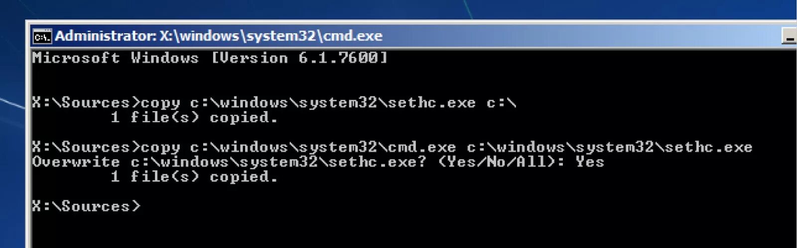 Выскакивает windows system32 cmd exe. Sethc. как узнать пароль виндовс 10 через cmd. how to opened password with sethc.