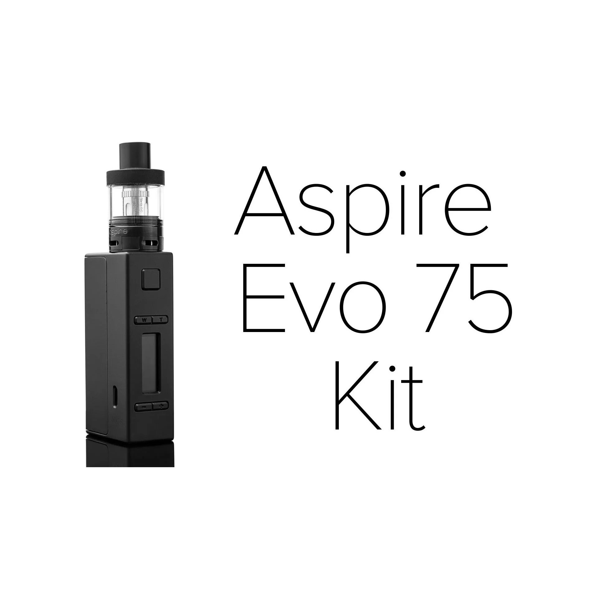 Электронная сигарета aspire. Вейп Aspire evo75. Aspire мод evo75. EVO 75w. Испаритель на Aspire evo75 Kit.