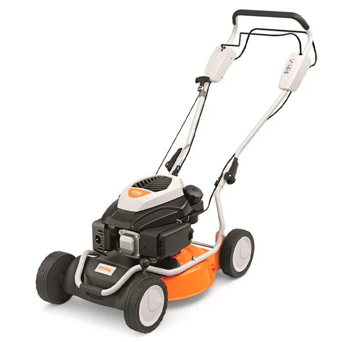 Косилки бензиновые штиль. 2. Газонокосилка stihl rm 4 rtp. Мульчирующая косилка rm 4 rt. Газонокосилка самоходная stihl.
