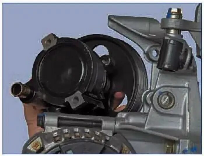 Как снять насос гур логан Power steering pump replacement (Renault Logan 1, 2004-2012, petrol) "Chassis,