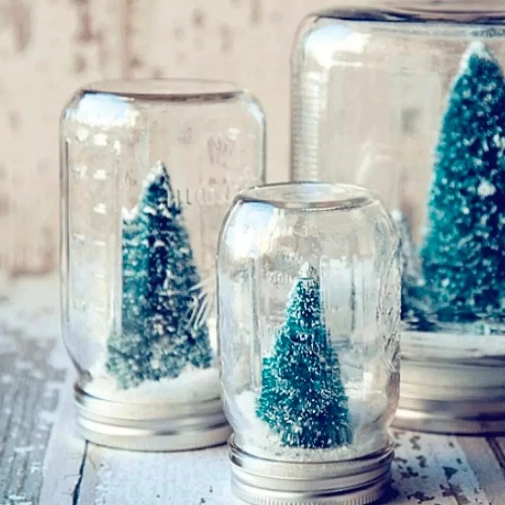 новогодние поделки своими руками. новогодние сувениры в банках. новогодняя композиция в банке. поделка снежный шар своими руками. поделка снежный шар.