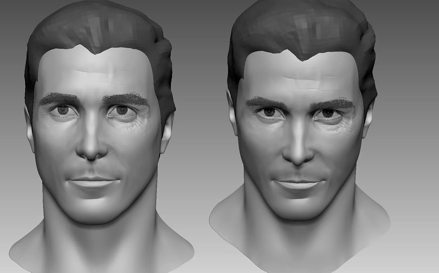 Scanned 3d model. Base head zbrush. male head-base mesh. male 3d model. base head mesh zbrush.