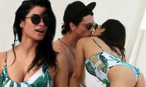 Diane Guerrero wears tropical swimsuit in Miami Daily Mail Online.