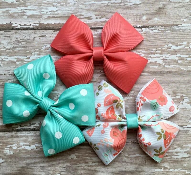 Заколка бантик. Идеи бантов. Бантики с репсовой ленты 2. Резинки для волос бантики детские. 5 см.