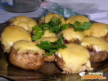 Грибы в духовке без сыра