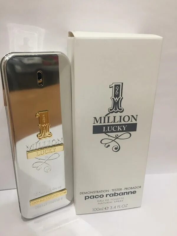 One million lucky. Тестер Paco Rabanne one million Lucky 100 ml. Paco Rabanne 1 million Lucky, 100ml, EDT. Paco Rabanne 1 million Lucky 100 мл. Paco Rabanne 1 million Lucky мужской.