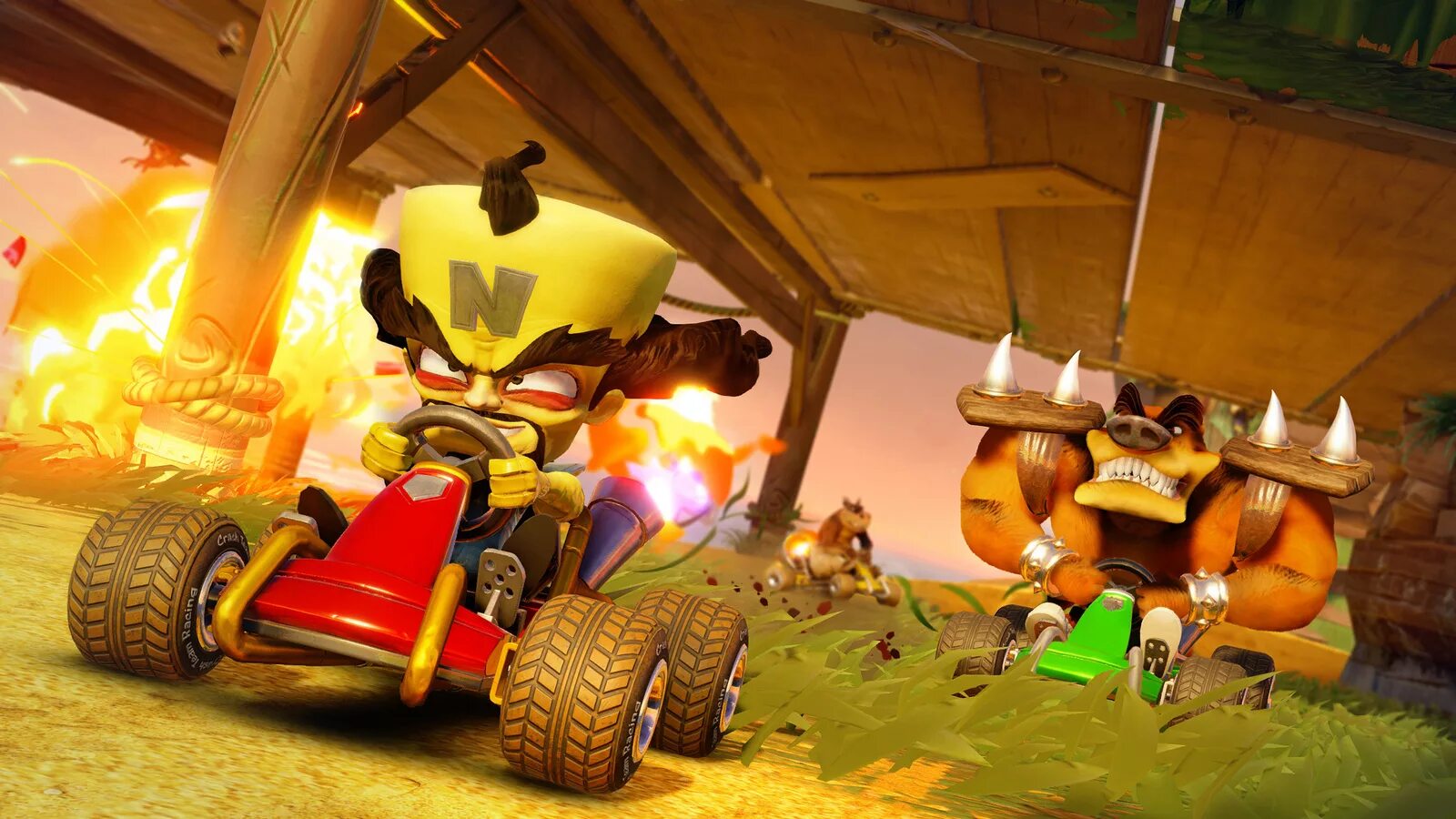 Crash Bandicoot гонки. Игра crash Team Racing Nitro-fueled. Крэш бандикут гонки ps4. CTR crash Team Racing Nitro fueled.