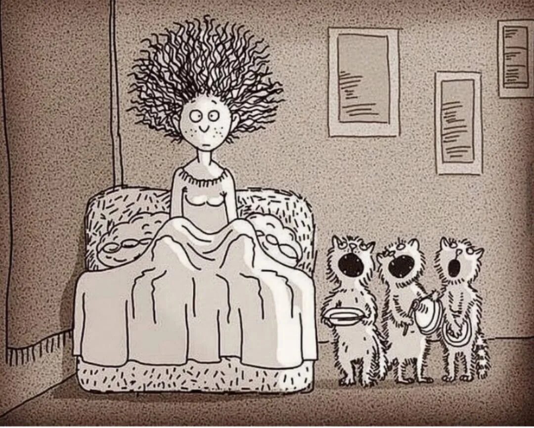 Утро мамы 12 детей. Смешные рисунки. Смешной утренний рисунок. С добрым утром карикатуры смешные. Утренняя карикатура.
