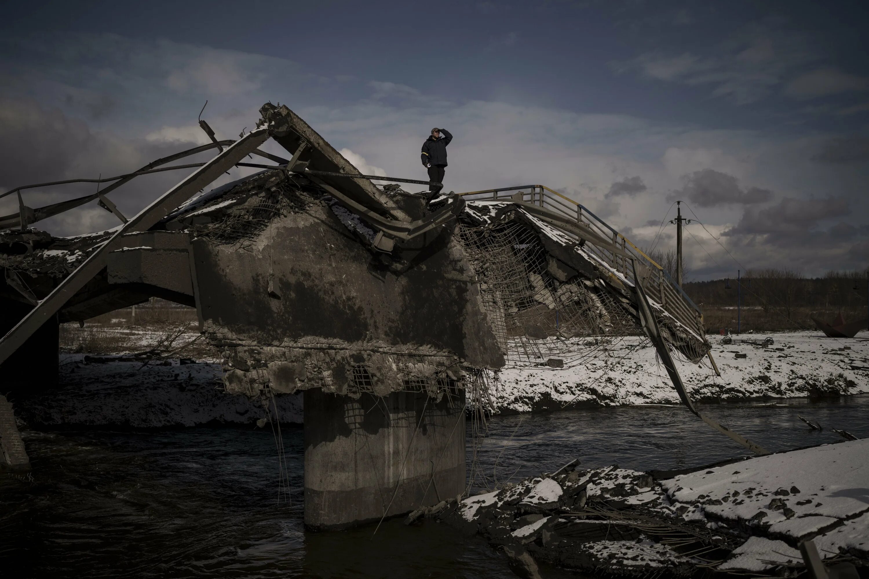 Bridge destroyed