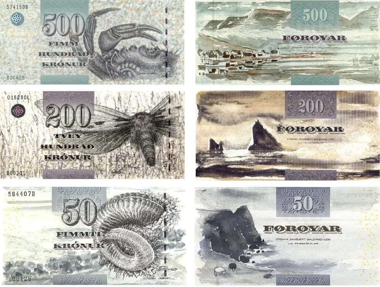 Купюра 500 крона Фарерских островов. Самые красивые банкноты. Самая красивая денежная купюра. Оживи купюру