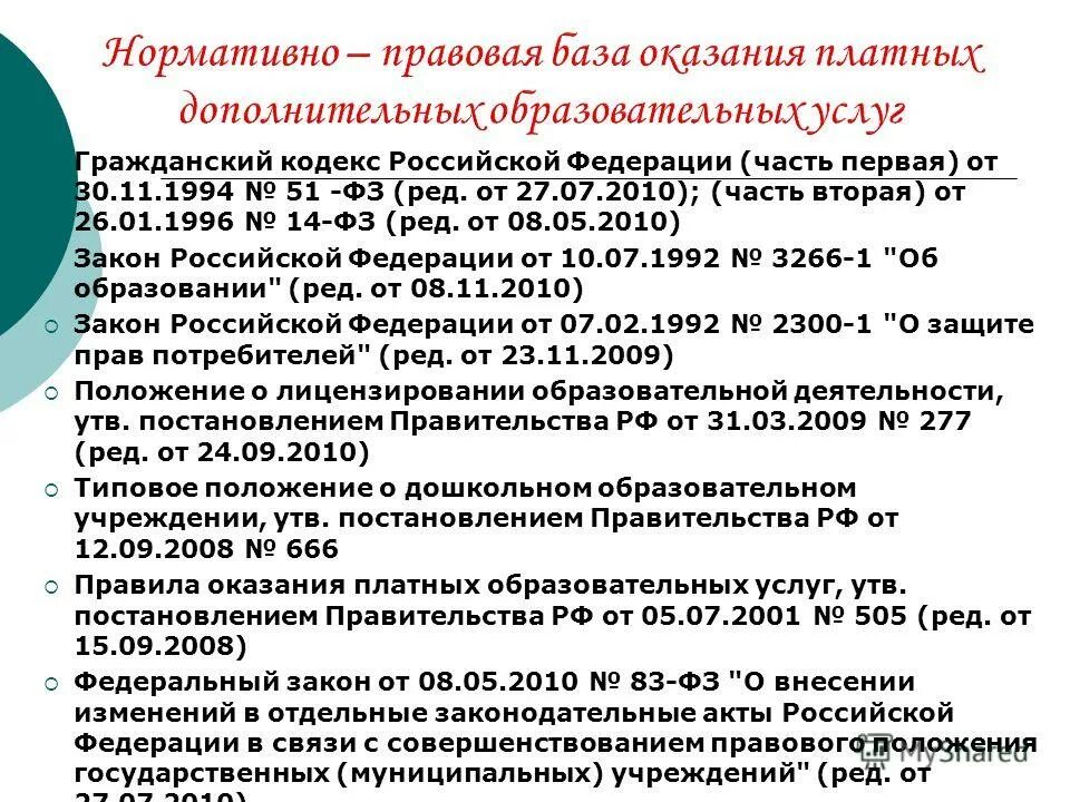 список использованных источников консультант плюс. 01. гражданский кодекс рф часть вторая от 26. 1996 14 фз ред. 1996 14 фз ред.