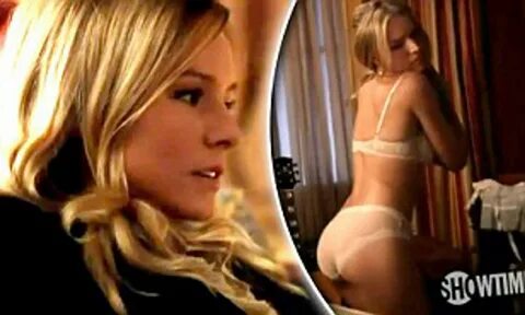 Kristen Bell strips down to her lingerie for her new Showtime comedy series...