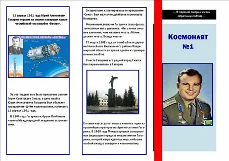 День космонавтики отчет советника
