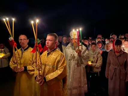 Крестный ход ночью