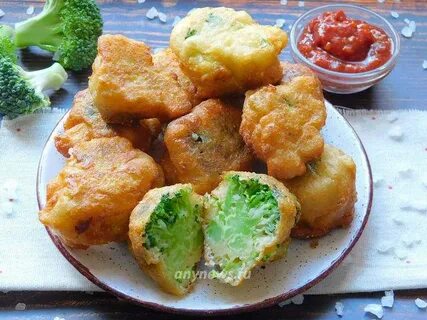 Брокколи и цветная капуста в кляре