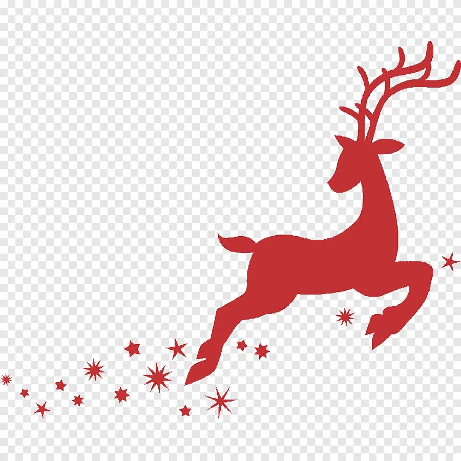 Рисунок оленя на новый год. Олени Деда Мороза. Новогодний олень. Бегущий олень силуэт. Олень новогодний векторный.