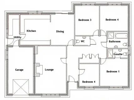 4 Bedroom Home Floor Plans 4 Bedroom House with Pool 4 Bedroom House Floor Plans