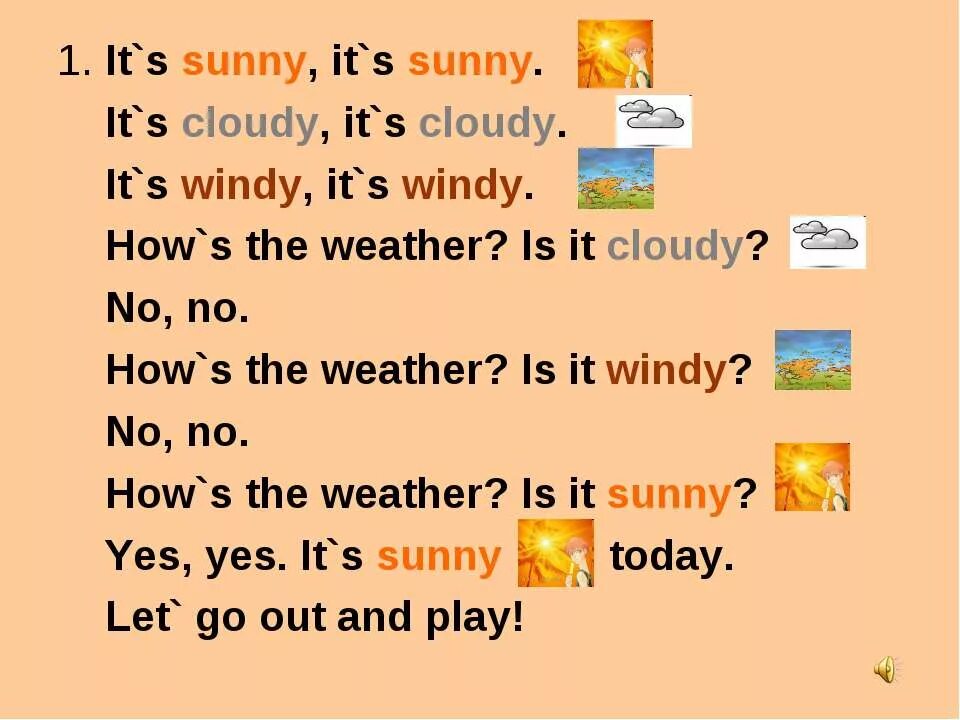 It am sunny перевод