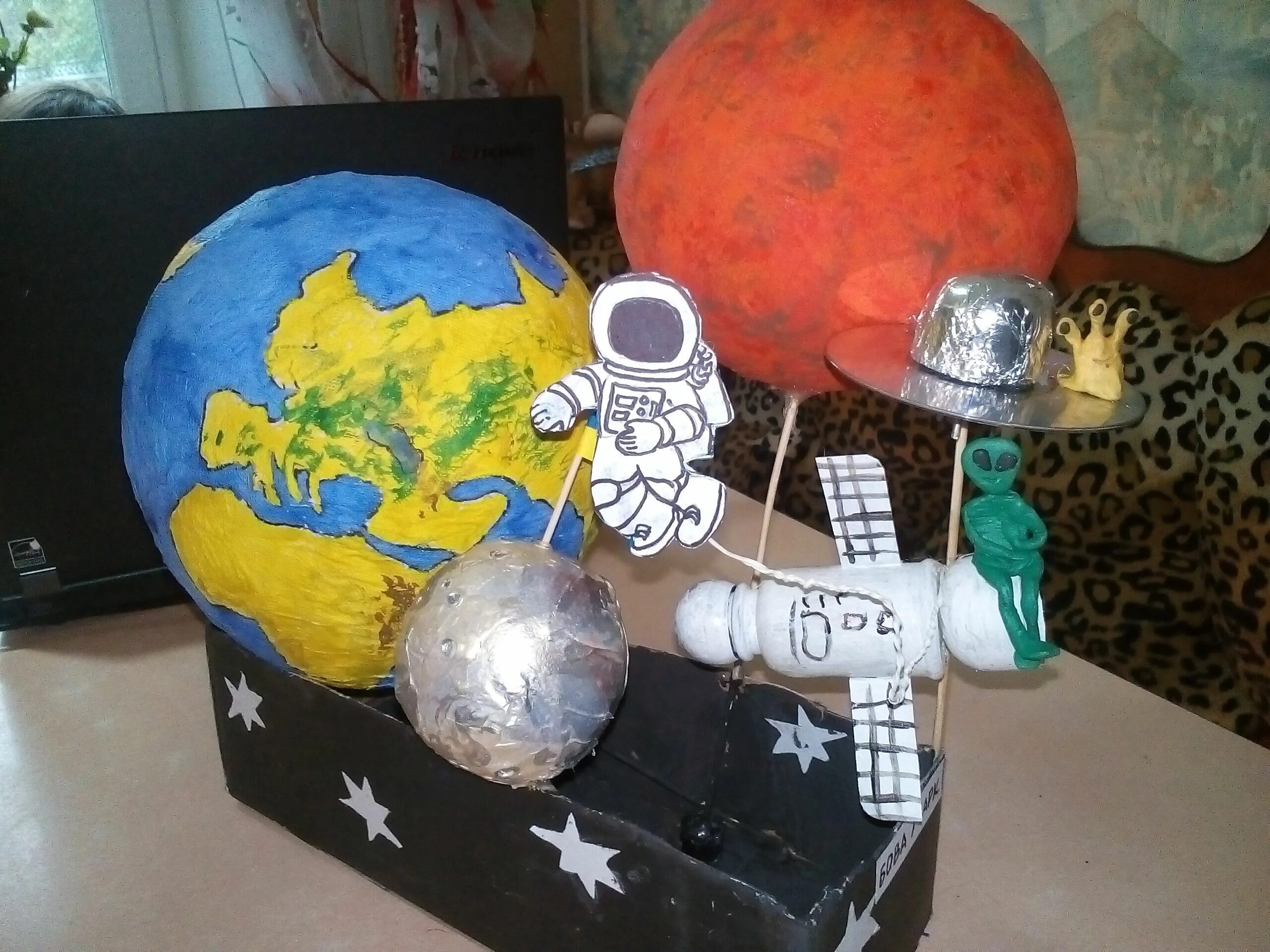 Сделать поделку на тему космос. Поделки на тему космос. Поделки на тему космос для детского сада. Космические поделки для детского сада.