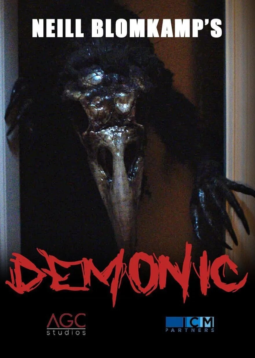 Демоник. Нил Бломкамп фильм ужасов Демоник Demonic 2021. Демоник фильм 2021 Постер.