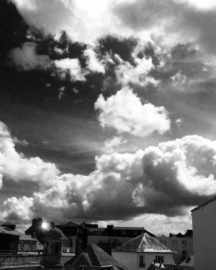 Monochrome sky