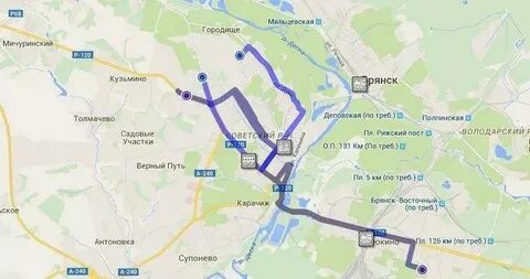 Маршрут 13 автобуса брянск