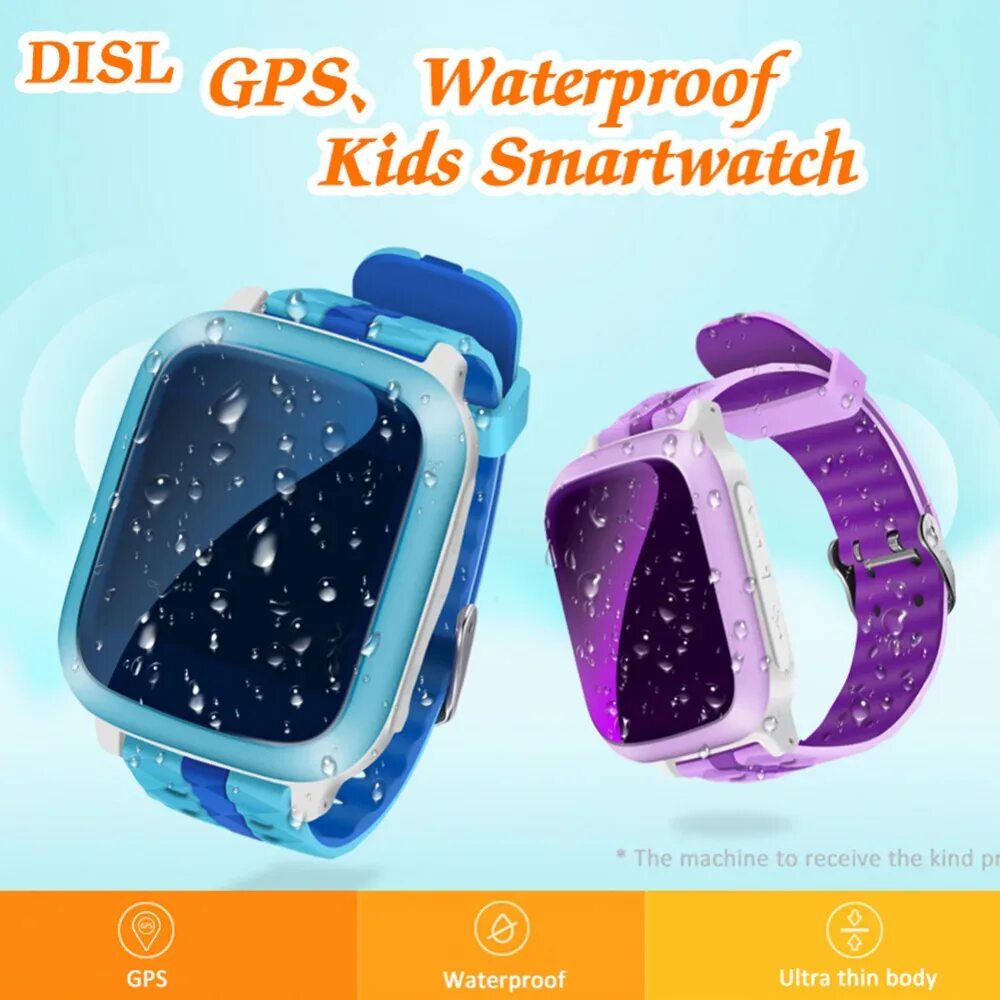 Умные часы Waterproof WIFI GPS. Смарт часы ультра. Q72. Satellite Chill Waterproof Kids Red.