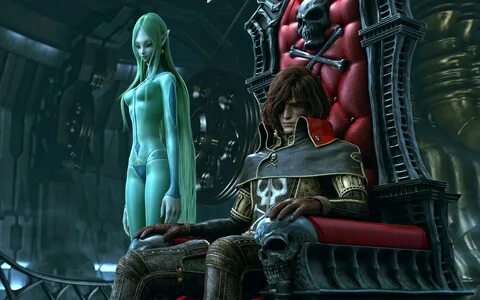 Desktop HD wallpaper: Anime, Space Pirate Captain Harlock free download bac...