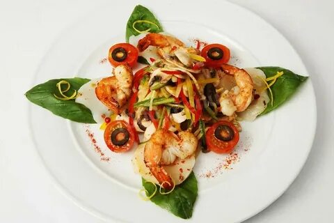 Гребешки с креветками