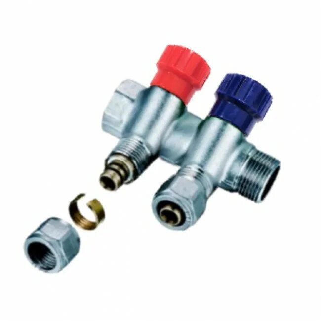 0504) 3/4 вр(г) х. Коллектор резьбовой с шар кранами fm 3/4х3/4x1/2x2(aqualink). Коллектор tiemme 1820001. 1/2" нар. Vtc.