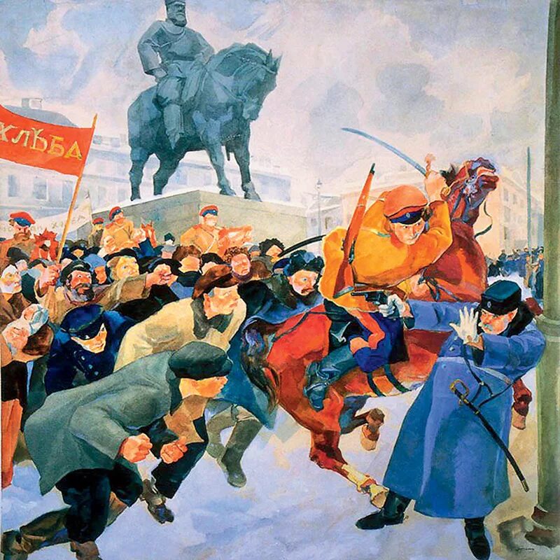 Большевик автор. Революция февраль 1917. Февраль 1917 г. Знаменская площадь. Февральская революция 1917 картины.