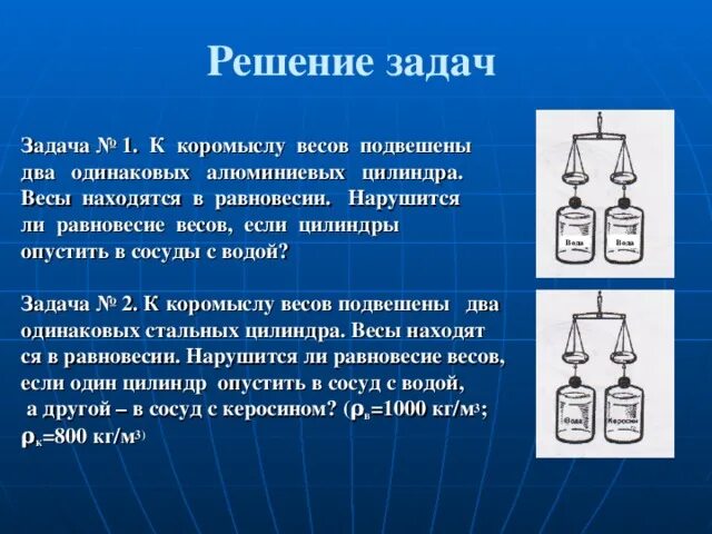 В воду опустили алюминиевый цилиндр. К коромыслу весов подвешены 2 цилиндра. К коромыслу весов подвешены два цилиндра одинаковой. К корлмыслу весов подвешенны два алюмин. К коромыслу весов подвешены два цилиндра одинаковой массы.